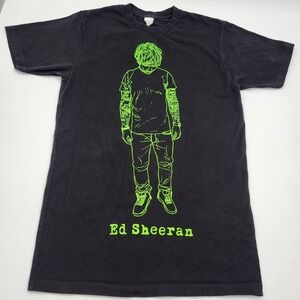 Ed Sheeran X Multiply Tour T-Shirt Size Small Black Double-Sided Concert Tee
